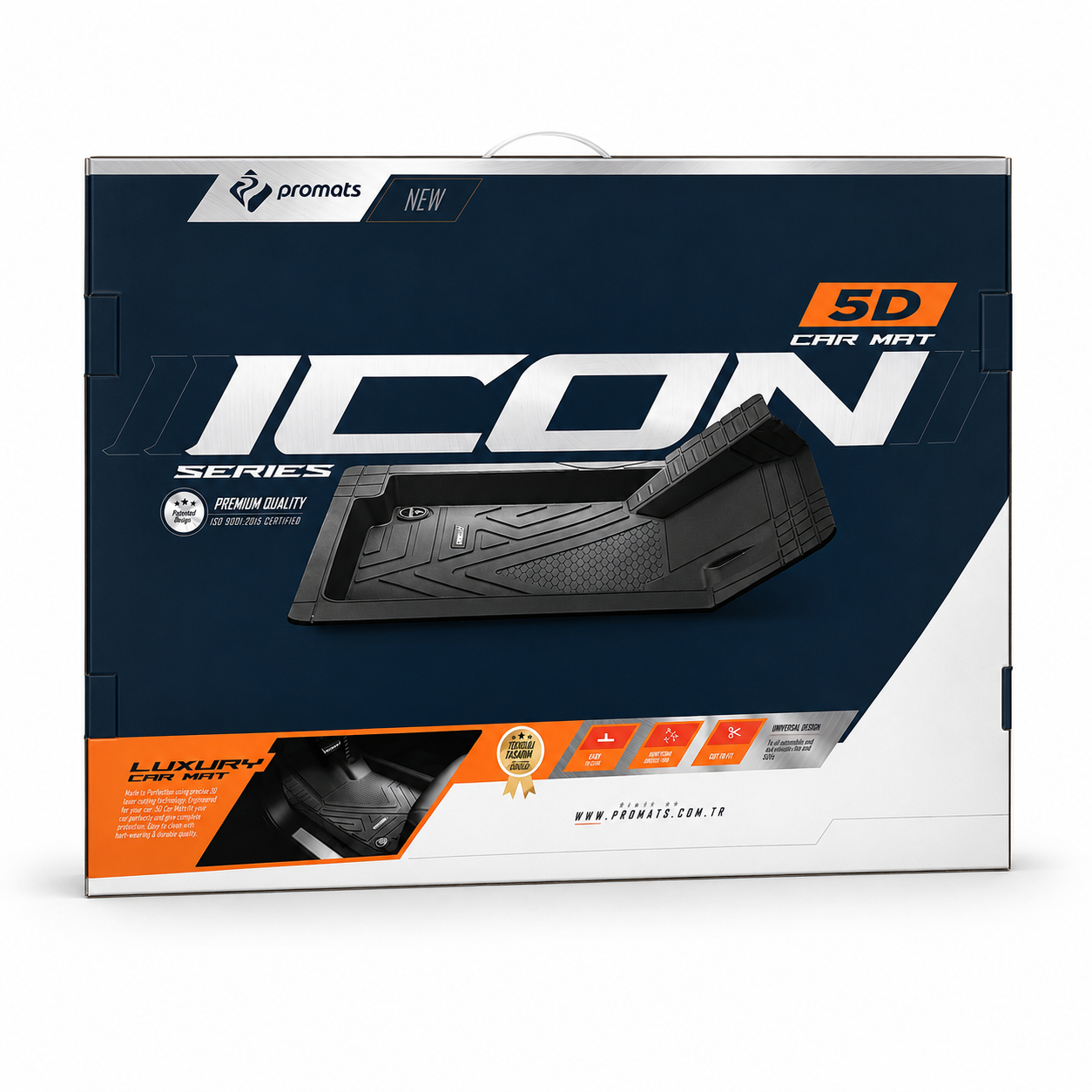 Promats Icon Series 5D Havuzlu Kesilebilir Oto Paspas Seti