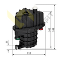 MAZOT FİLTRESİ KAPALI TIP CLIO III MODUS 1.5 K9K